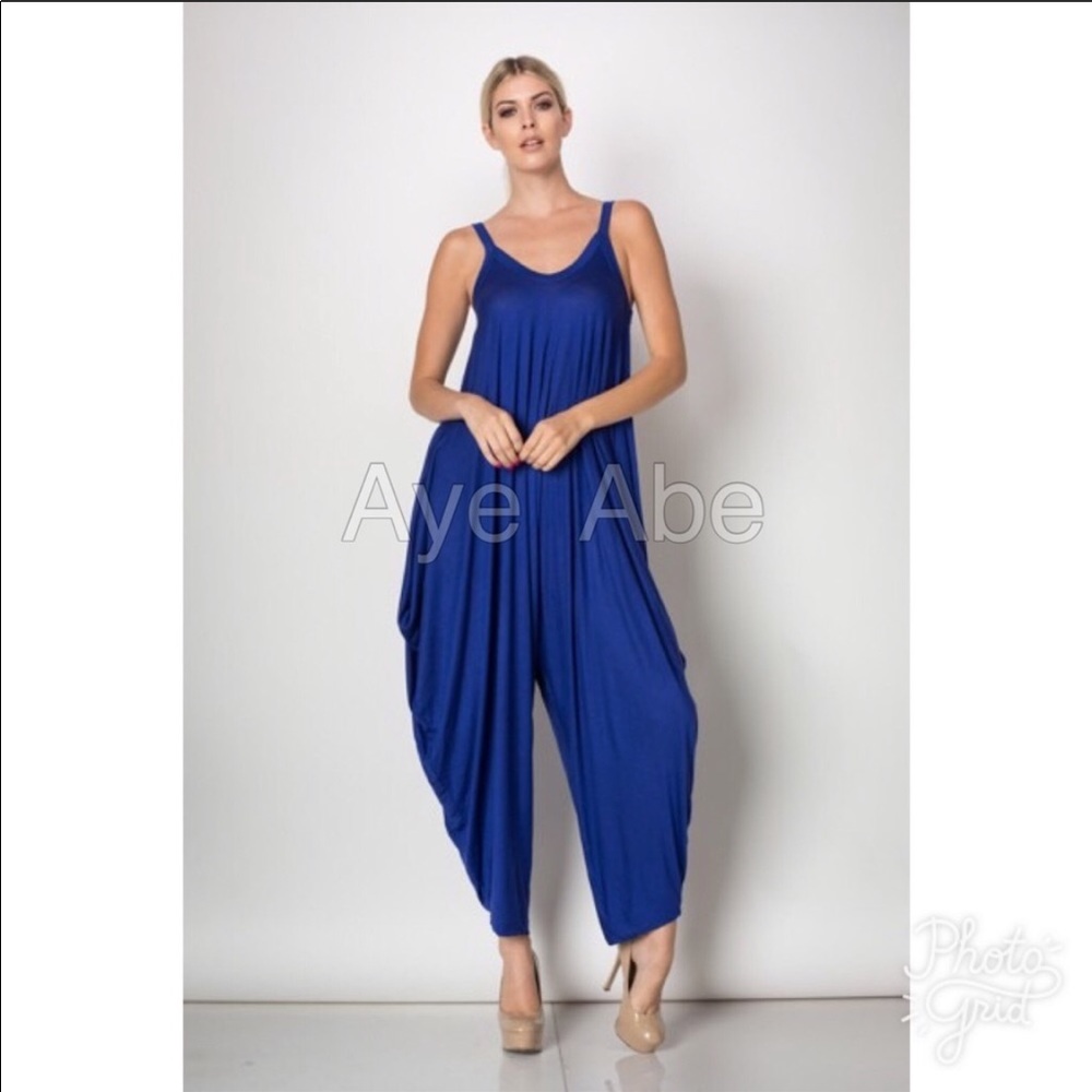 Harem jumpsuit oversized loose fit jumpsuit - Picture 4 of 5